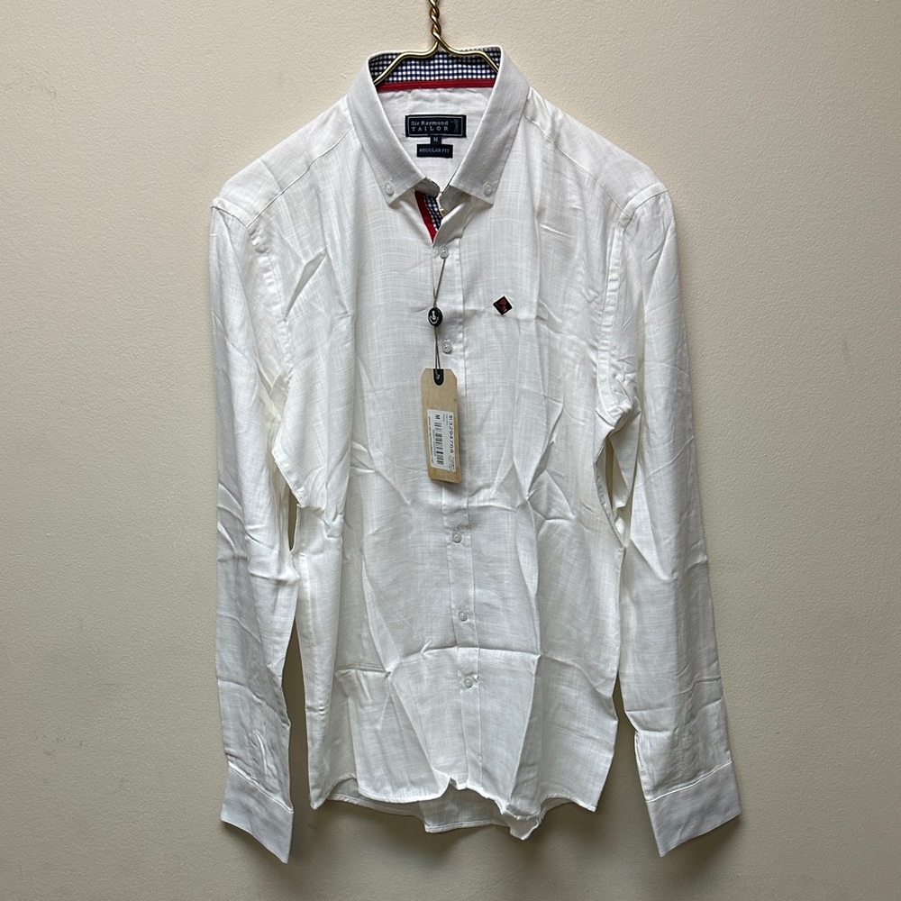 Raymond Classic White Button Down Shirt